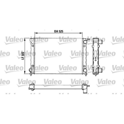 Kühler motorkühlung valeo - motorkühlung,