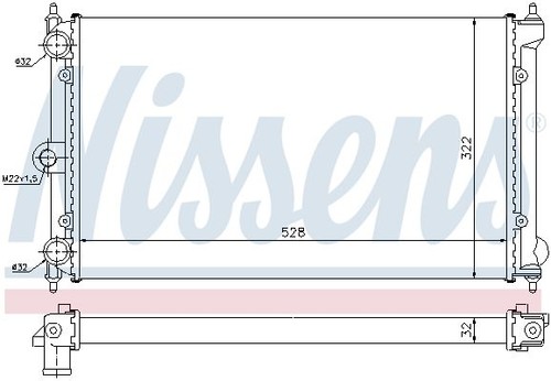 Nissens kühler motorkühlung - nissens, kühler,