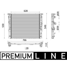 Kühler Motorkühlung MAHLE CR