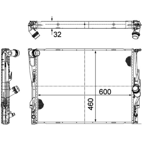 Kühler motorkühlung mahle - motorkühlung,