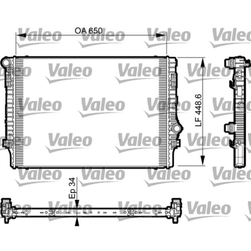 Kühler motorkühlung valeo - motorkühlung,