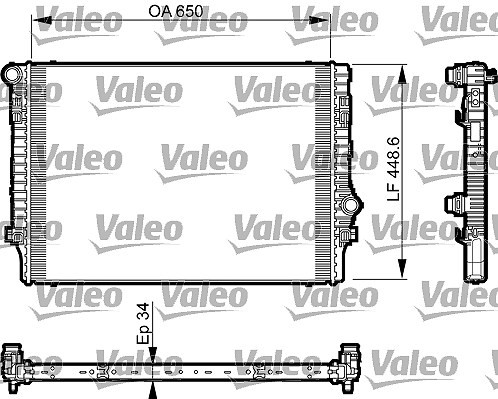 Valeo kühler motorkühlung - kühler,,