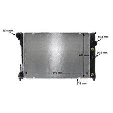 Kühler Motorkühlung MAHLE CR